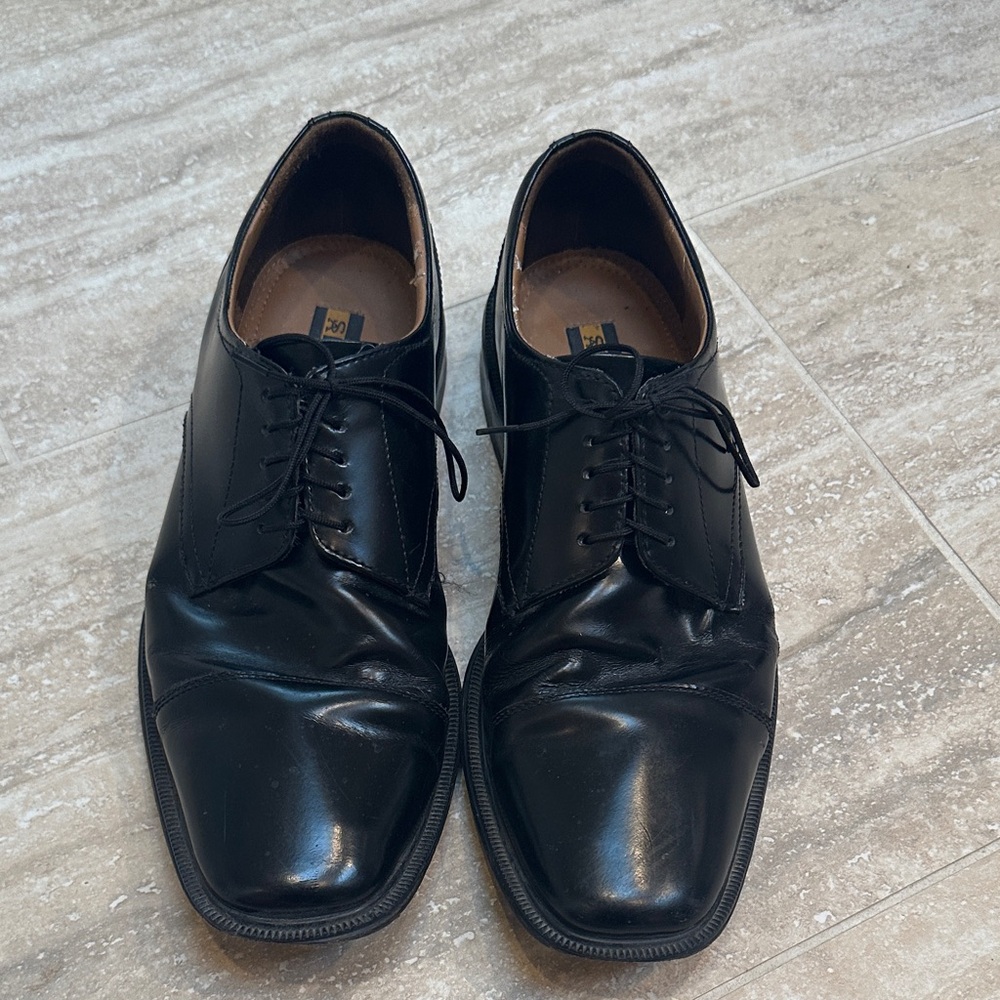 Stacy Adams Black Leather Oxfords size 10 1/2